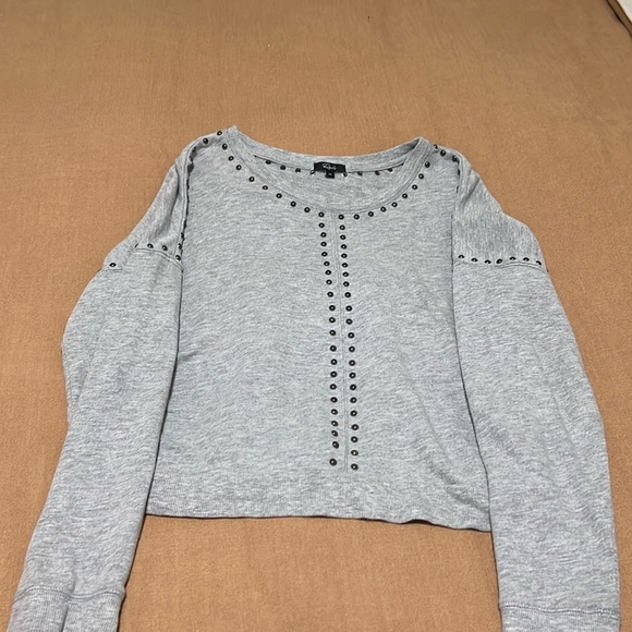 Rails XS gray sweater with gray beads - Picture 1 of 4